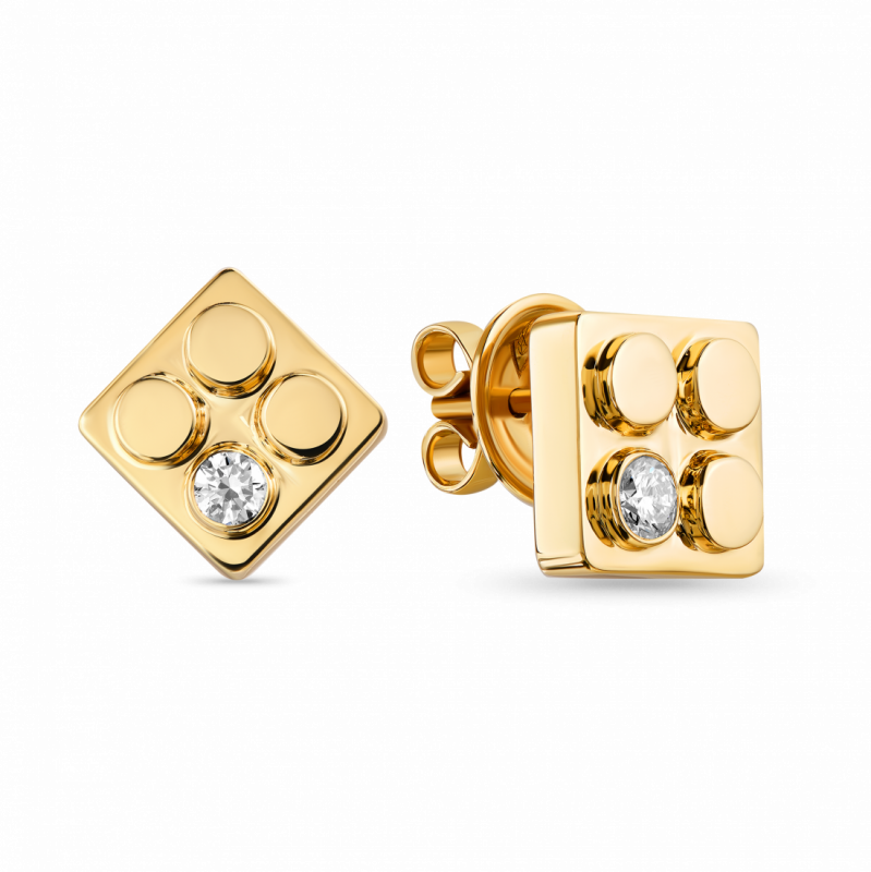 Серьги-пусеты Lego