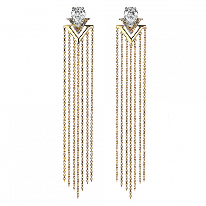 Серьги Rain LONG